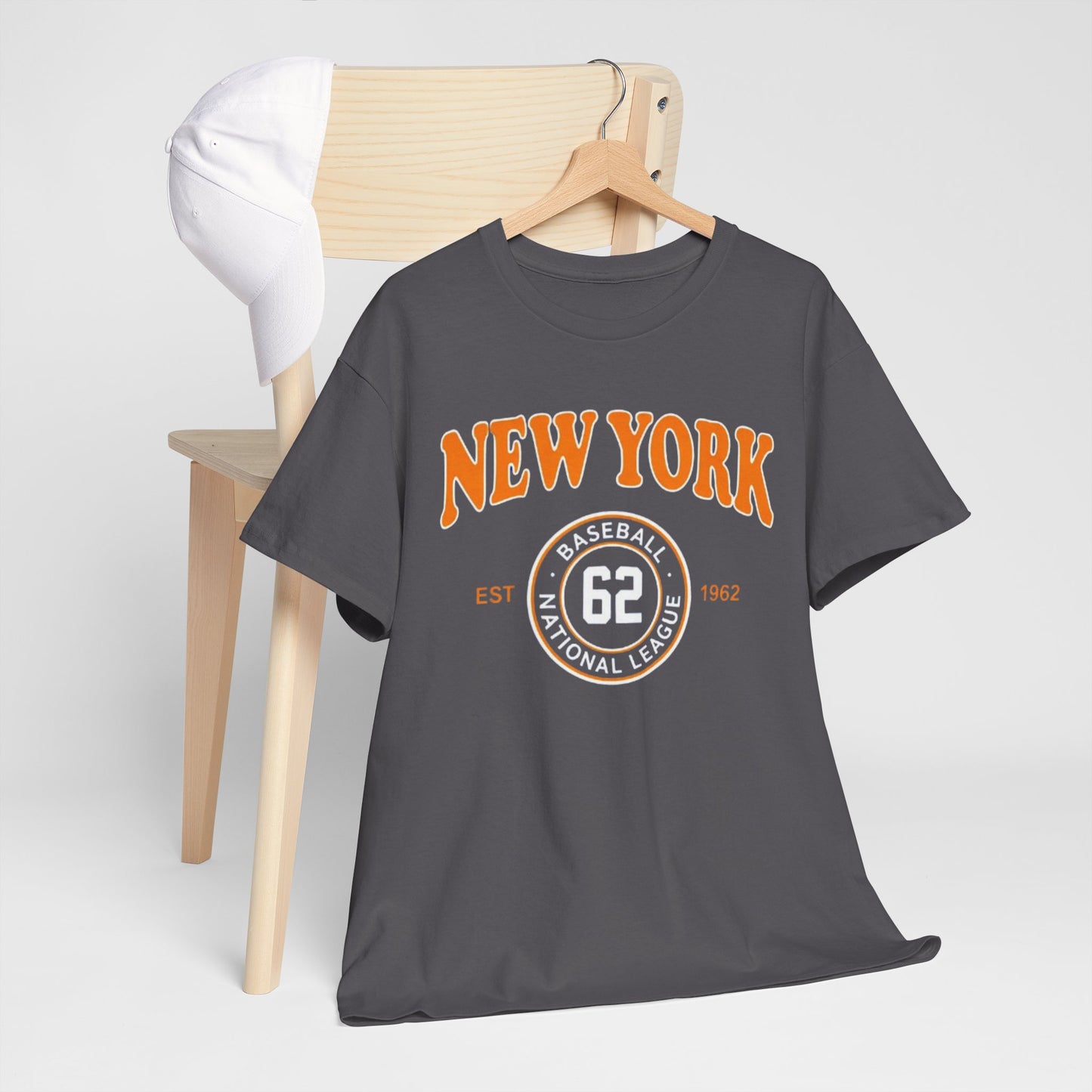 New York Baseball Tee "62" Vintage Athletic T‑Shirt