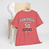 Light Coral San Diego SD T Shirt – Division 619 Athletic California Streetwear Tee