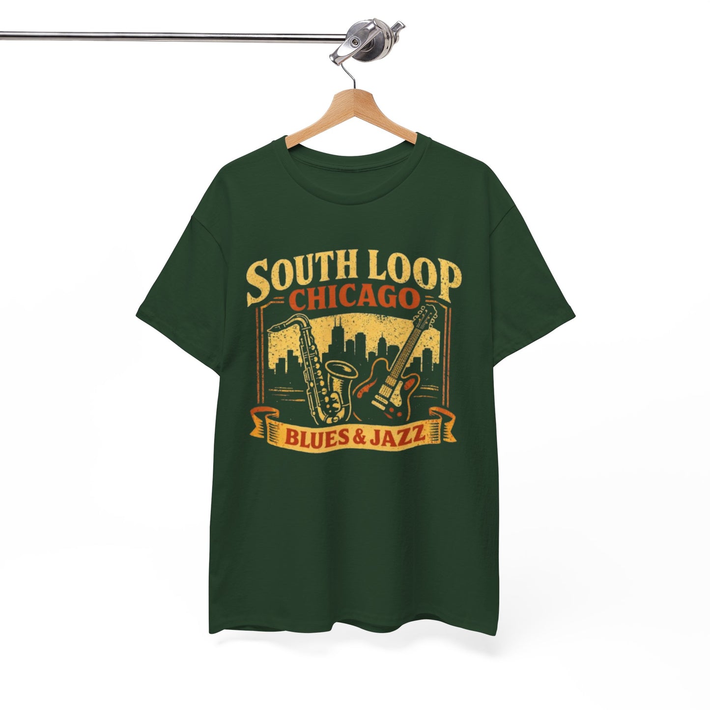 White Smoke South Loop Chicago Music  Blues & Jazz T-Shirt – Vintage Music Culture Graphic Tee