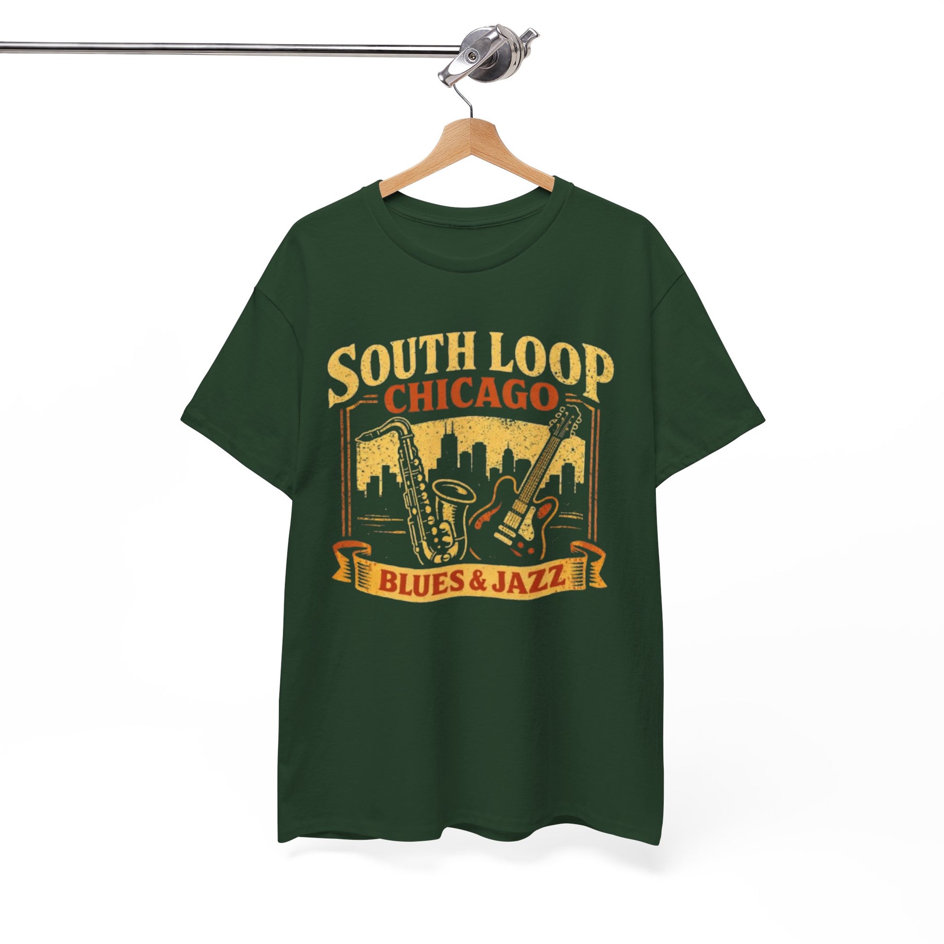 White Smoke South Loop Chicago Music  Blues & Jazz T-Shirt – Vintage Music Culture Graphic Tee