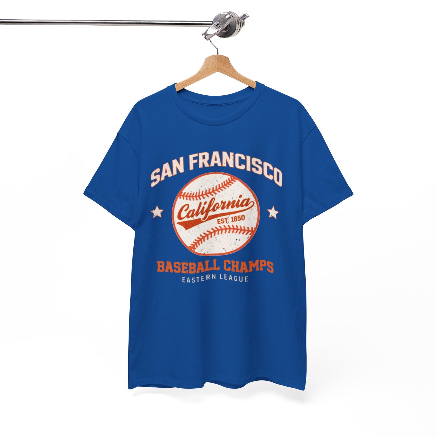 White Smoke San Francisco Baseball Champs Tee — California Vintage Baseball Graphic T-Shirt