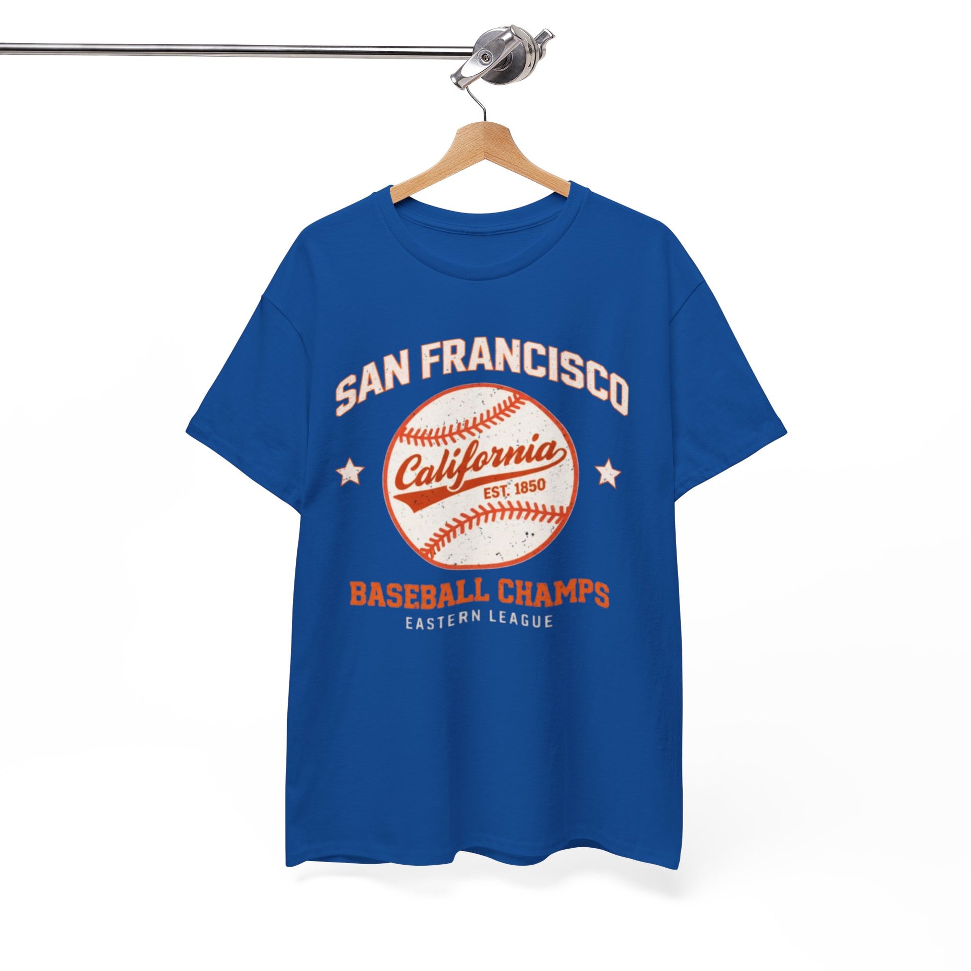 White Smoke San Francisco Baseball Champs Tee — California Vintage Baseball Graphic T-Shirt
