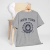 Dark Gray New York baseball shirt  city vintage tee  college style sports top retro t shirt