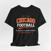 Lavender Chicago Football Tee — Soldier Field Vintage-style Fan Shirt