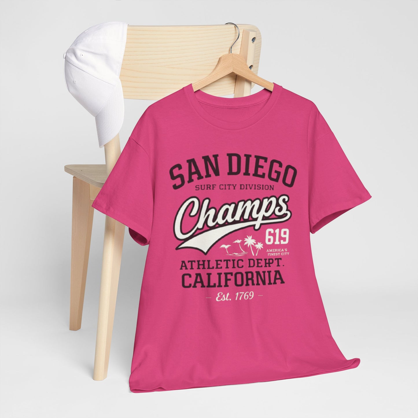 San Diego 619 T Shirt – Surf City Champs Athletic California Tee