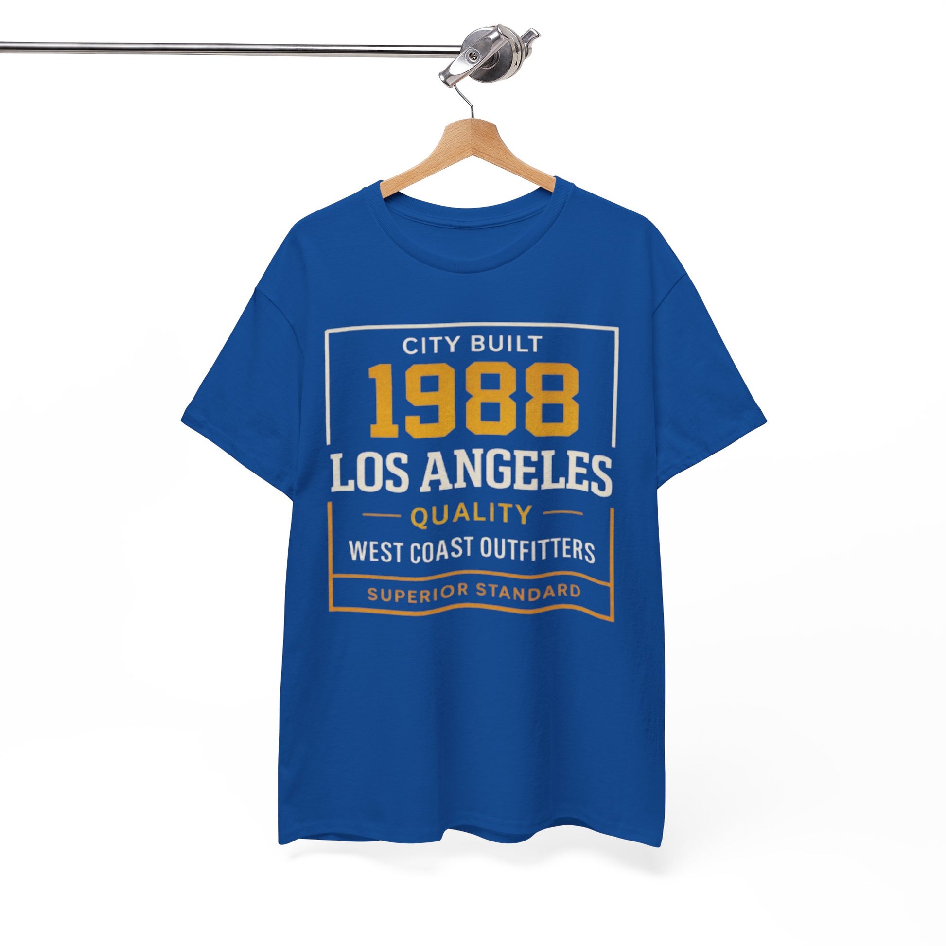 White Smoke 1988 Los Angeles Vintage Tee — West Coast Outfitters Retro Graphic T-Shirt