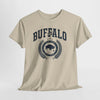 Gray Buffalo Crest Tee – Vintage Buffalo Logo T-Shirt