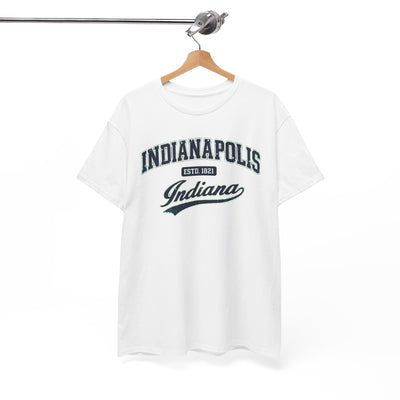 White Smoke Indianapolis Shirt Vintage Script Tee Indianapolis Indiana T Shirt Retro City Shirt