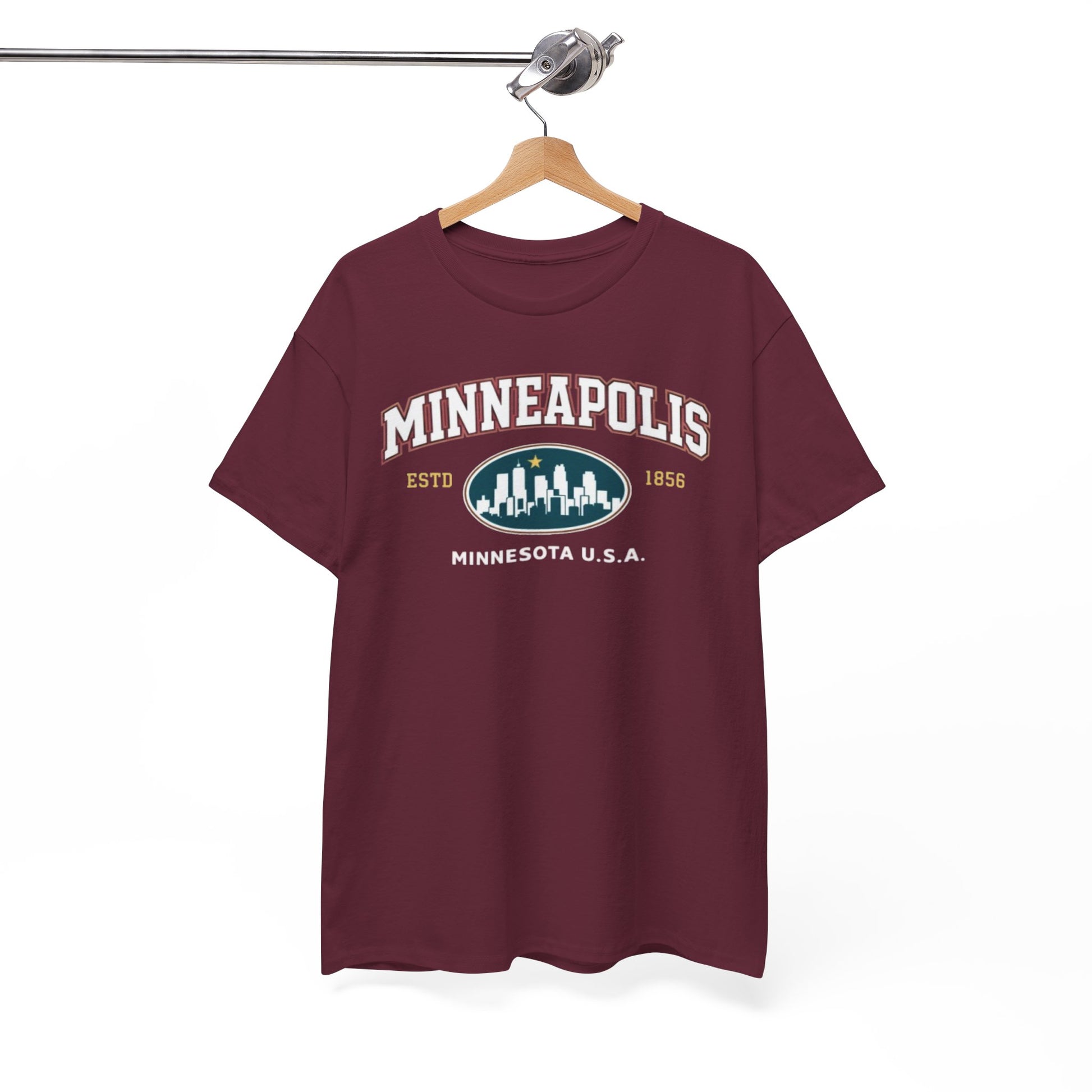 Minneapolis Skyline Tee — Minnesota U.S.A. City Graphic T-Shirt streetwear fashion product image 1