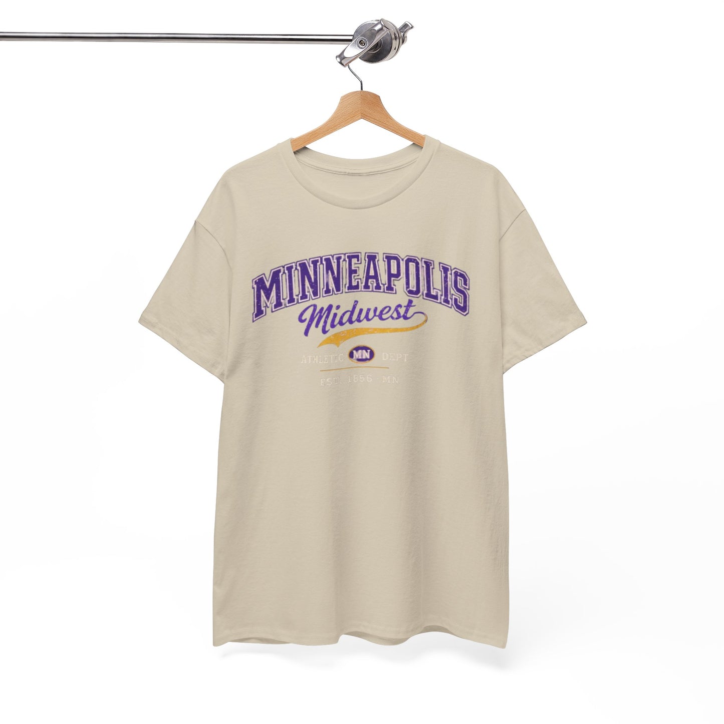 Minneapolis Midwest Athletic Tee — 'Minneapolis Midwest' Vintage Collegiate Graphic T-Shirt – casual fan outfit, nfl fan apparel, image 1.0