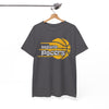 White Smoke Pacers Retro Basketball Tee — Indiana Pacers Logo T-Shirt