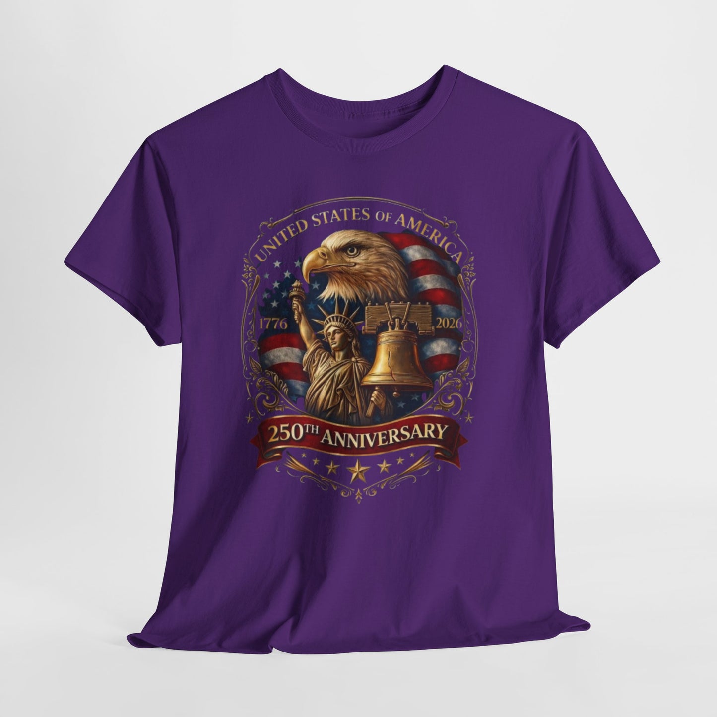Patriotic 250th Anniversary Eagle Tee – Liberty Bell & American Flag T-Shirt