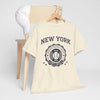 Antique White New York baseball shirt  city vintage tee  college style sports top retro t shirt