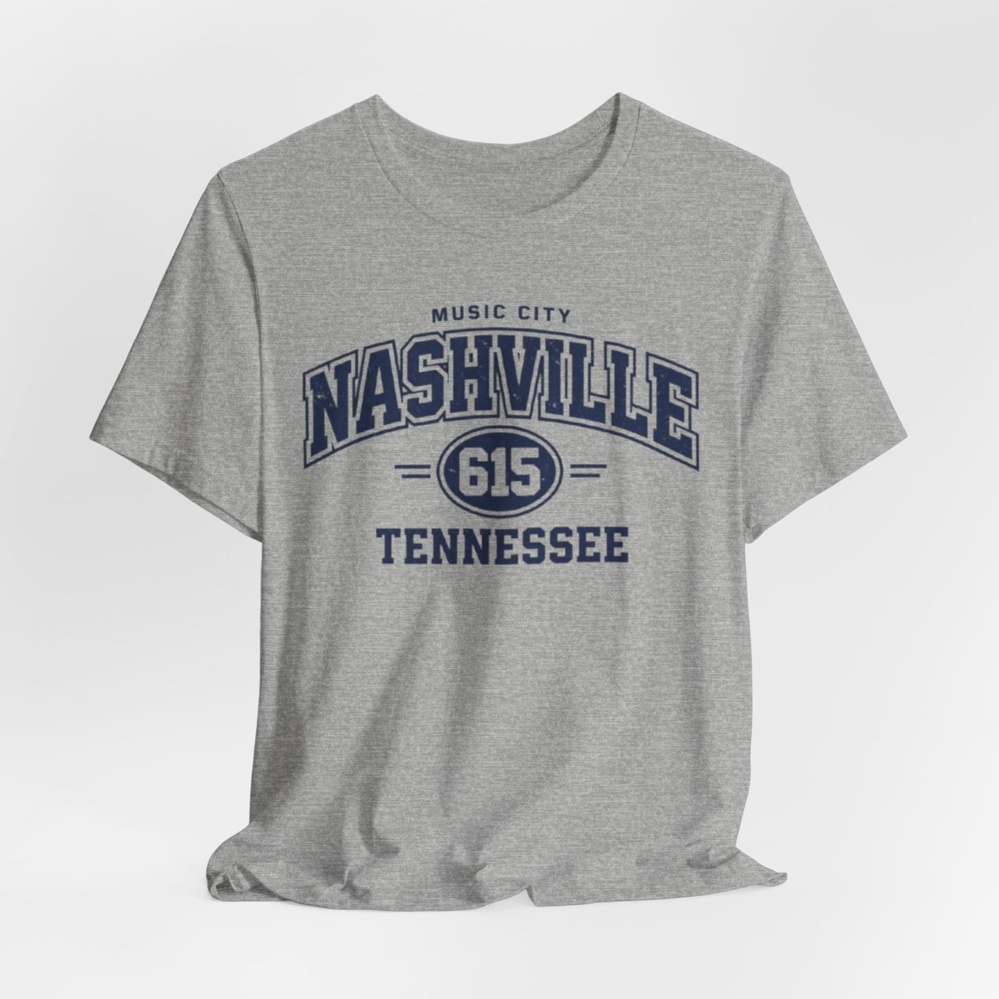 Nashville Tennessee 615 T Shirt Music City Vintage 90s Style