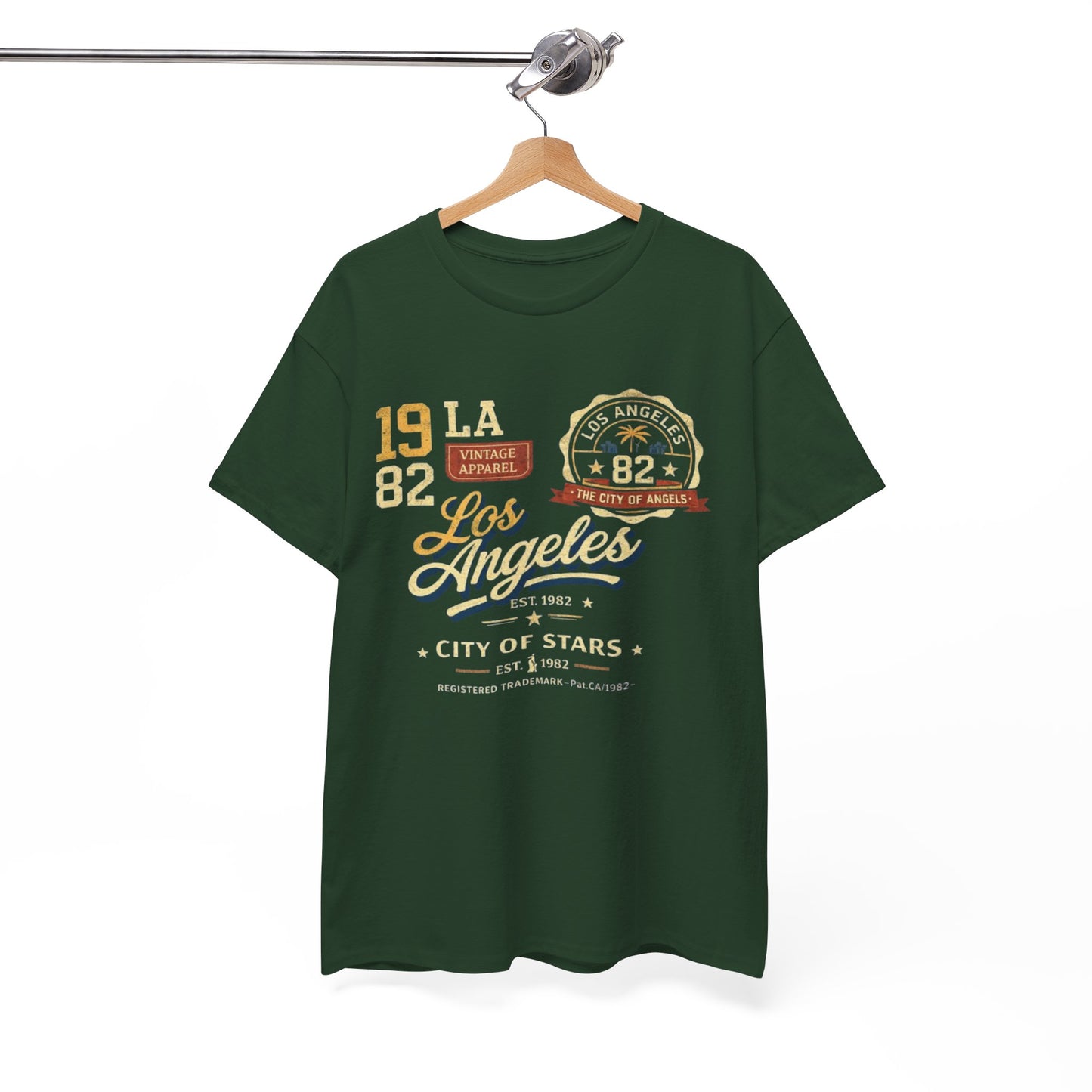 White Smoke Los Angeles 1982 Vintage Graphic Tee — City of Stars LA T-Shirt
