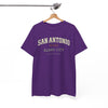 White Smoke San Antonio Texas Alamo City Tee — Vintage Collegiate Graphic T-Shirt