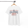 White Smoke Columbus Ohio Athletics Tee — City Club Vintage Sports T-Shirt