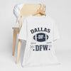 Lavender Dallas DFW Football Tee – Texas Vintage Sports T-Shirt