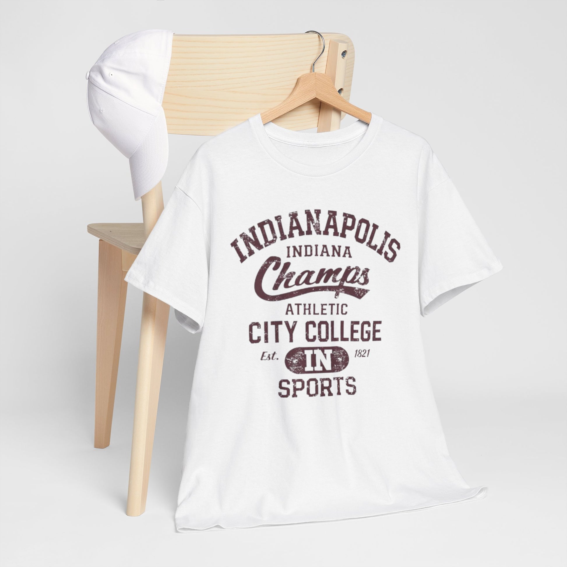 Lavender Indianapolis Champs Athletic City College T-Shirt