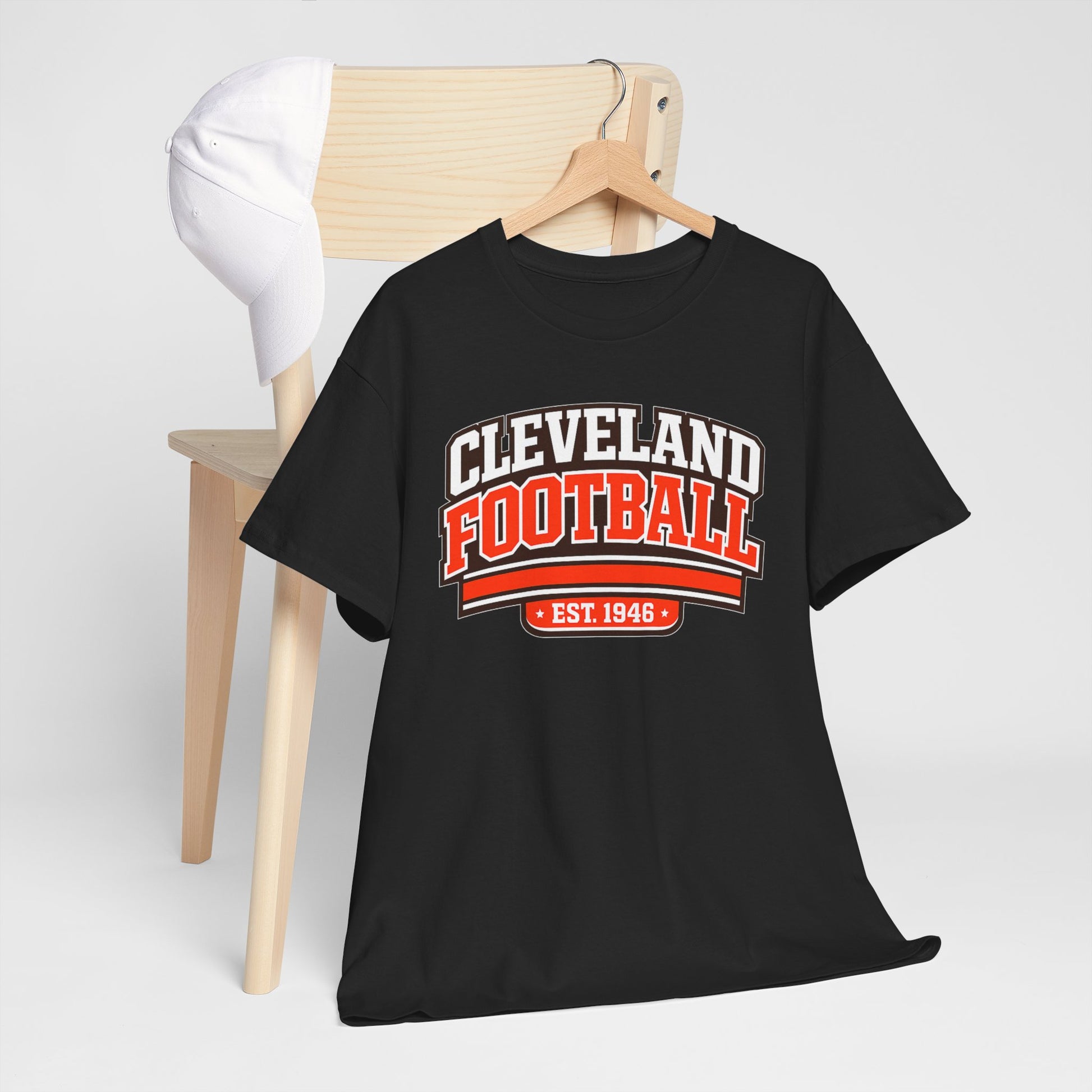 Cleveland Football Tee — Vintage Collegiate Script "Est. 1946" streetwear fashion product image 5