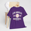 Lavender Los Angeles Baseball T Shirt 1883 California Vintage Varsity Baseball Tee