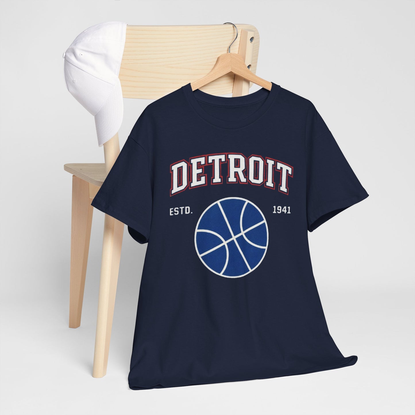 Detroit Basketball Tee — EST. 1941 Vintage Sport Graphic Shirt