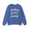 White Smoke San Francisco Golden SF Crewneck Sweatshirt – California City Champions Streetwear
