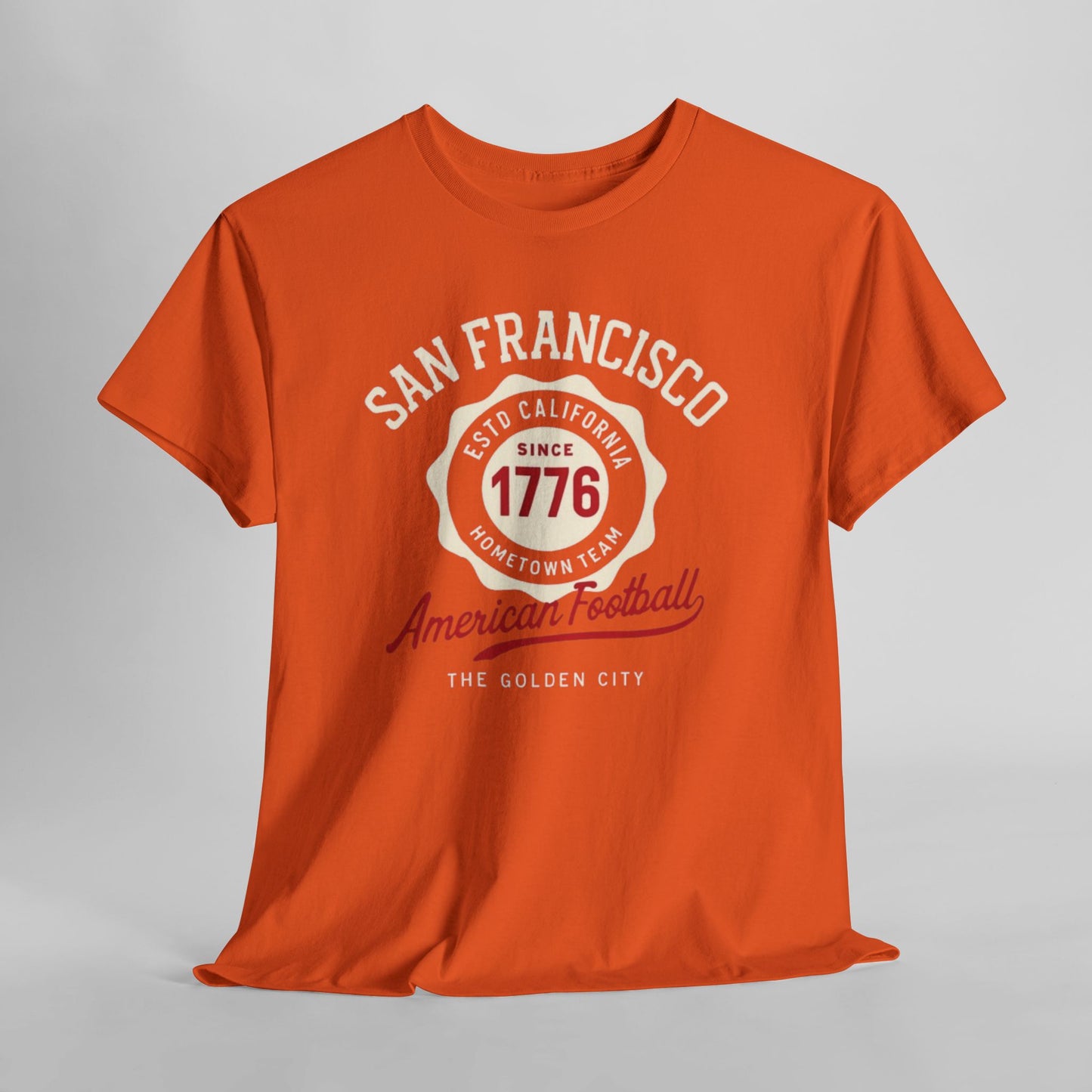San Francisco American Football Heritage T-Shirt – Golden City Hometown Style Tee