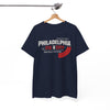 White Smoke Philadelphia 215 City Athletic Tee — Retro Brotherly Division Graphic Shirt