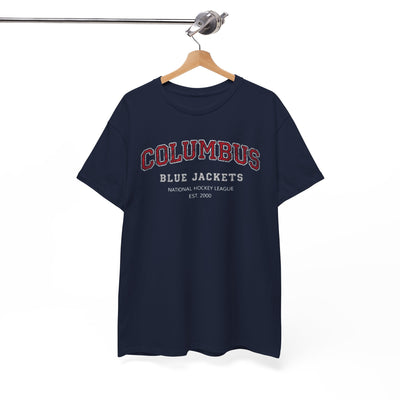 White Smoke Columbus Blue Jackets Vintage  T‑Shirt