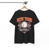 White Smoke New York Baseball Club Tee — Vintage Baseball Logo T-Shirt