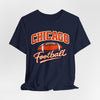 Dark Slate Gray Chicago Football T-Shirt – Vintage Style Football Graphic Tee