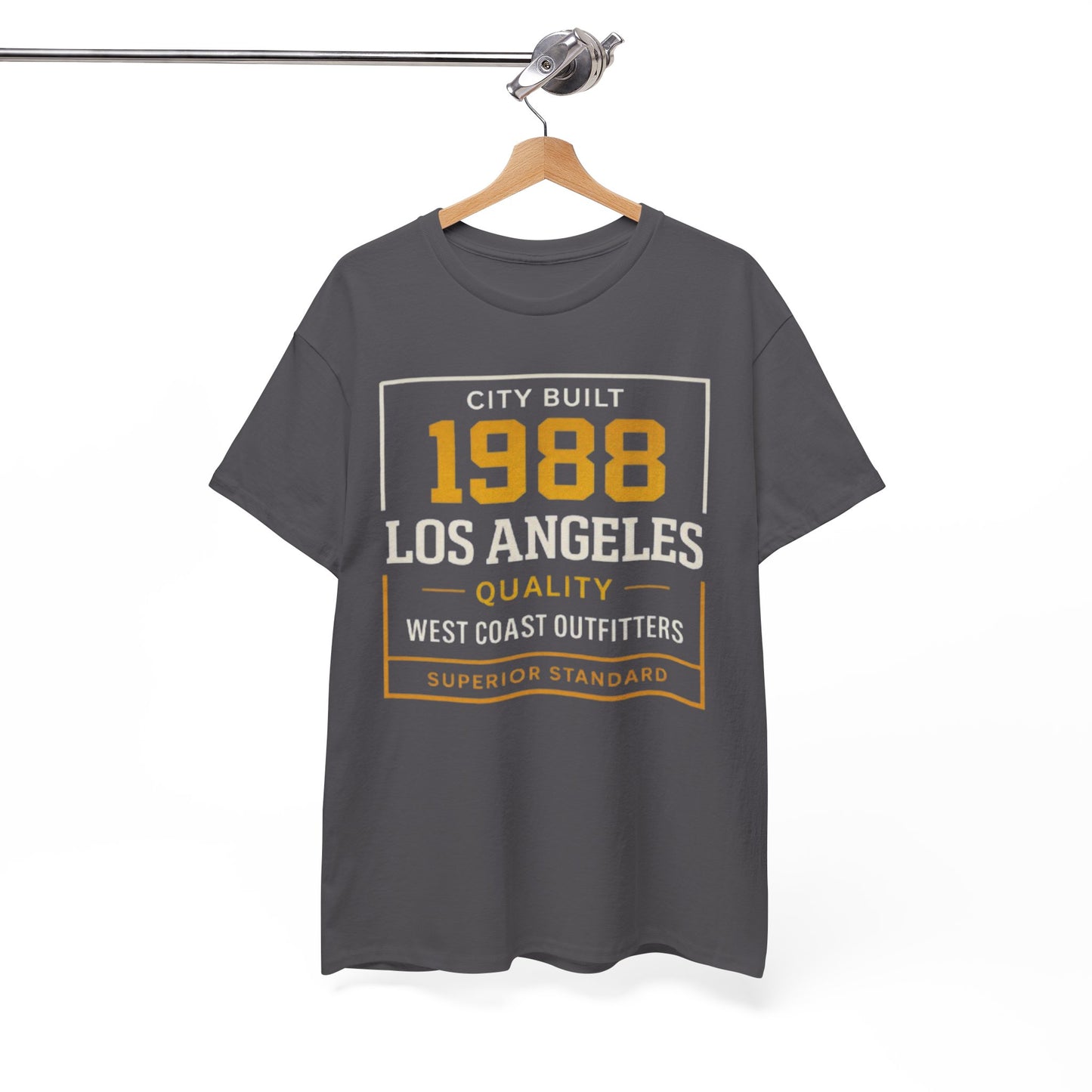 White Smoke 1988 Los Angeles Tee — Vintage City Built Graphic T-Shirt