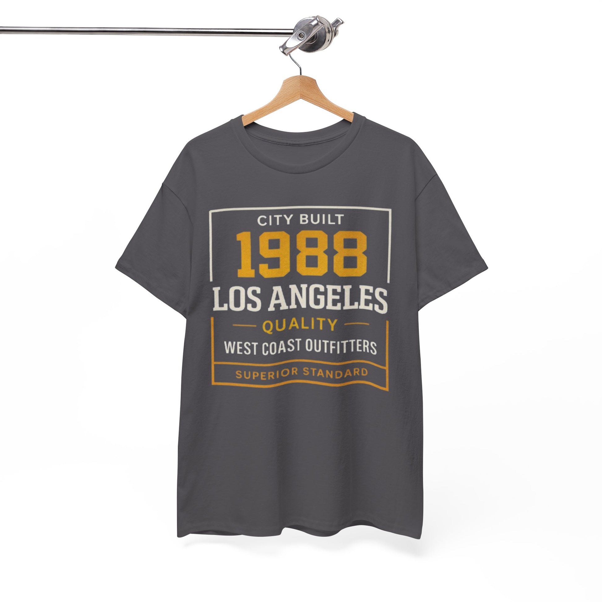 White Smoke 1988 Los Angeles Tee — Vintage City Built Graphic T-Shirt