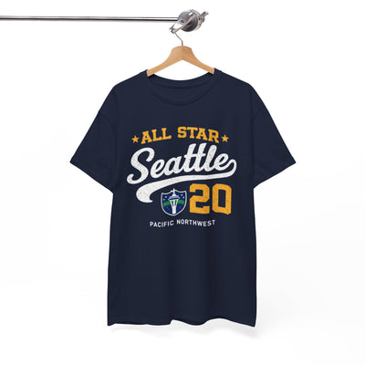 White Smoke Seattle All Star 20 T‑Shirt — Pacific Northwest Vintage Sports Tee