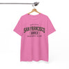 White Smoke San Francisco 1883 Baseball Club Tee — Vintage Bay City Graphic T-Shirt