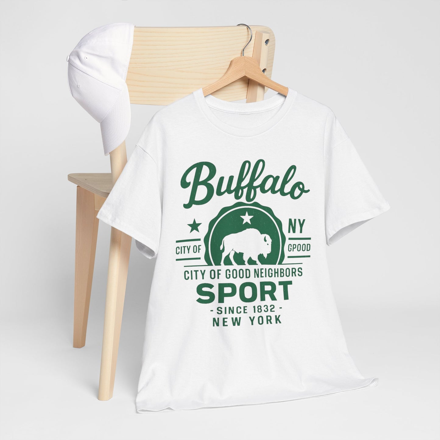 Buffalo Sport Tee — City of Good Neighbors Vintage NY T‑Shirt