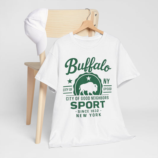 Buffalo Sport Tee — City of Good Neighbors Vintage NY T‑Shirt