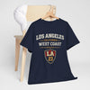Dark Slate Gray Los Angeles West Coast Athletic Graphic T-Shirt – Retro LA Streetwear Tee