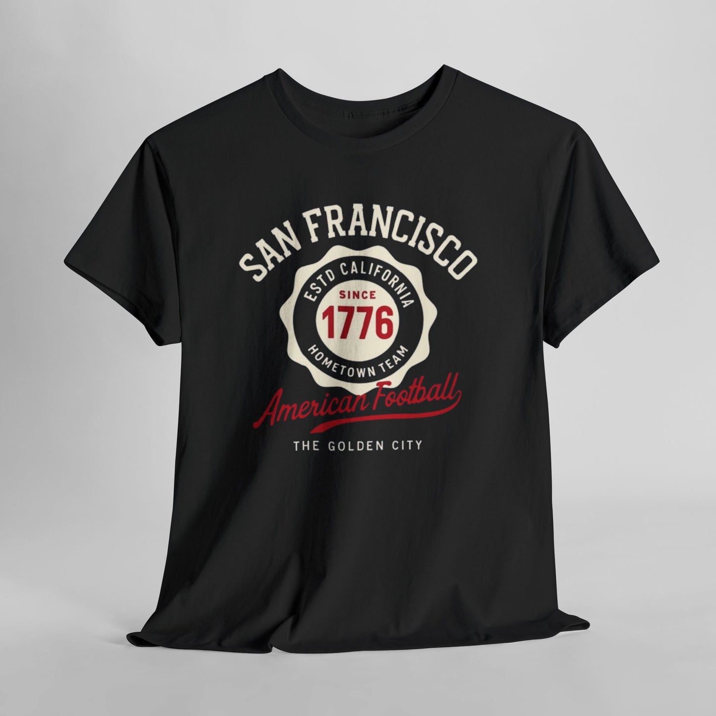 San Francisco American Football Heritage T-Shirt – Golden City Hometown Style Tee
