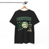 White Smoke Boston Basketball Tee - "The Hub" Vintage City Hoops Shirt