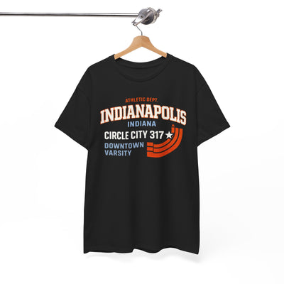 White Smoke Indianapolis Circle City 317 T Shirt Vintage Indiana City Tee Retro Graphic