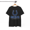 White Smoke Indianapolis Colts  Horseshoe Tee - Retro Football Fan Shirt