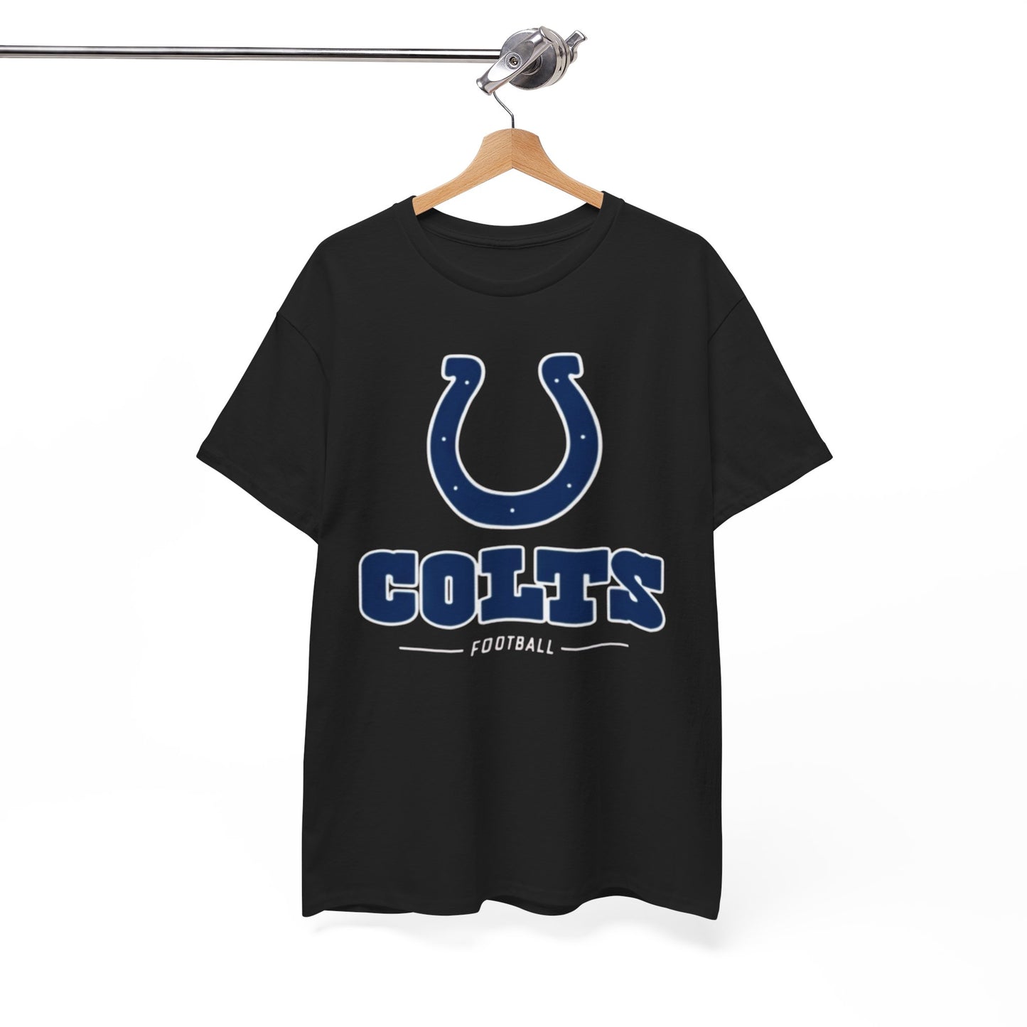 White Smoke Indianapolis Colts  Horseshoe Tee - Retro Football Fan Shirt