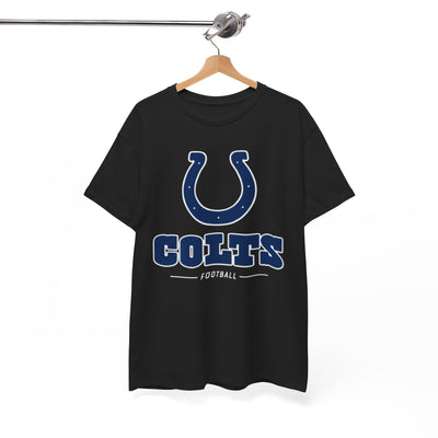 White Smoke Indianapolis Colts  Horseshoe Tee - Retro Football Fan Shirt