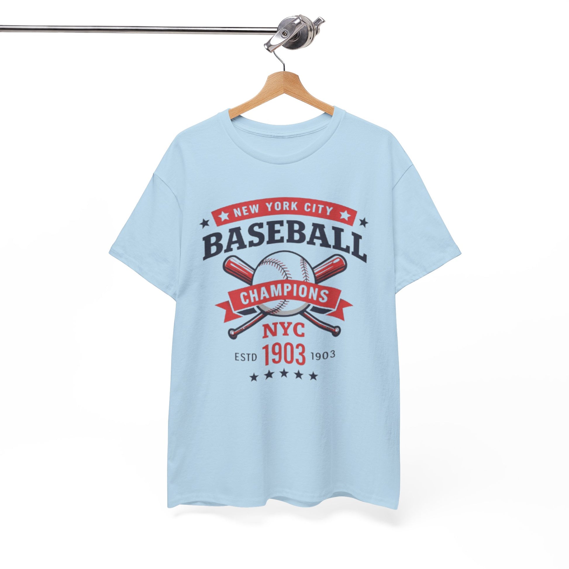 White Smoke Baseball Champions NYC Tee — New York City Vintage Baseball Graphic T-Shirt