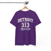 White Smoke Detroit 313 Motor City T-Shirt — Vintage City Tee