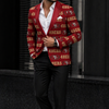 San Francisco football style red blazer – game day streetwear jacket