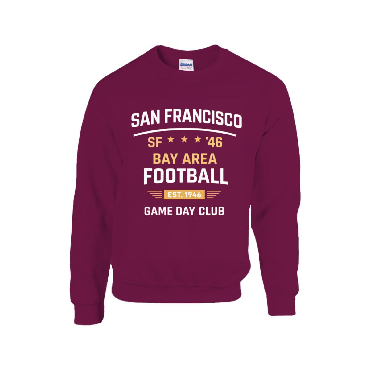 Athletic Aesthetic San Francisco football Sweatshirt   |Gildan 18000