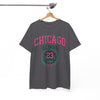 White Smoke Chicago Illinois Windy City 23 T-Shirt – Urban Basketball Streetwear Tee